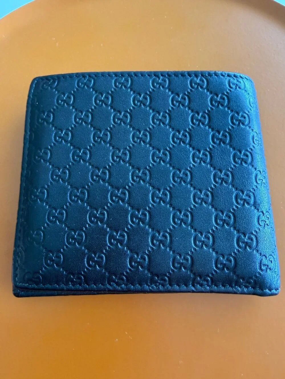 Gucci Micro Guccissima Leather Bi Fold Wallet